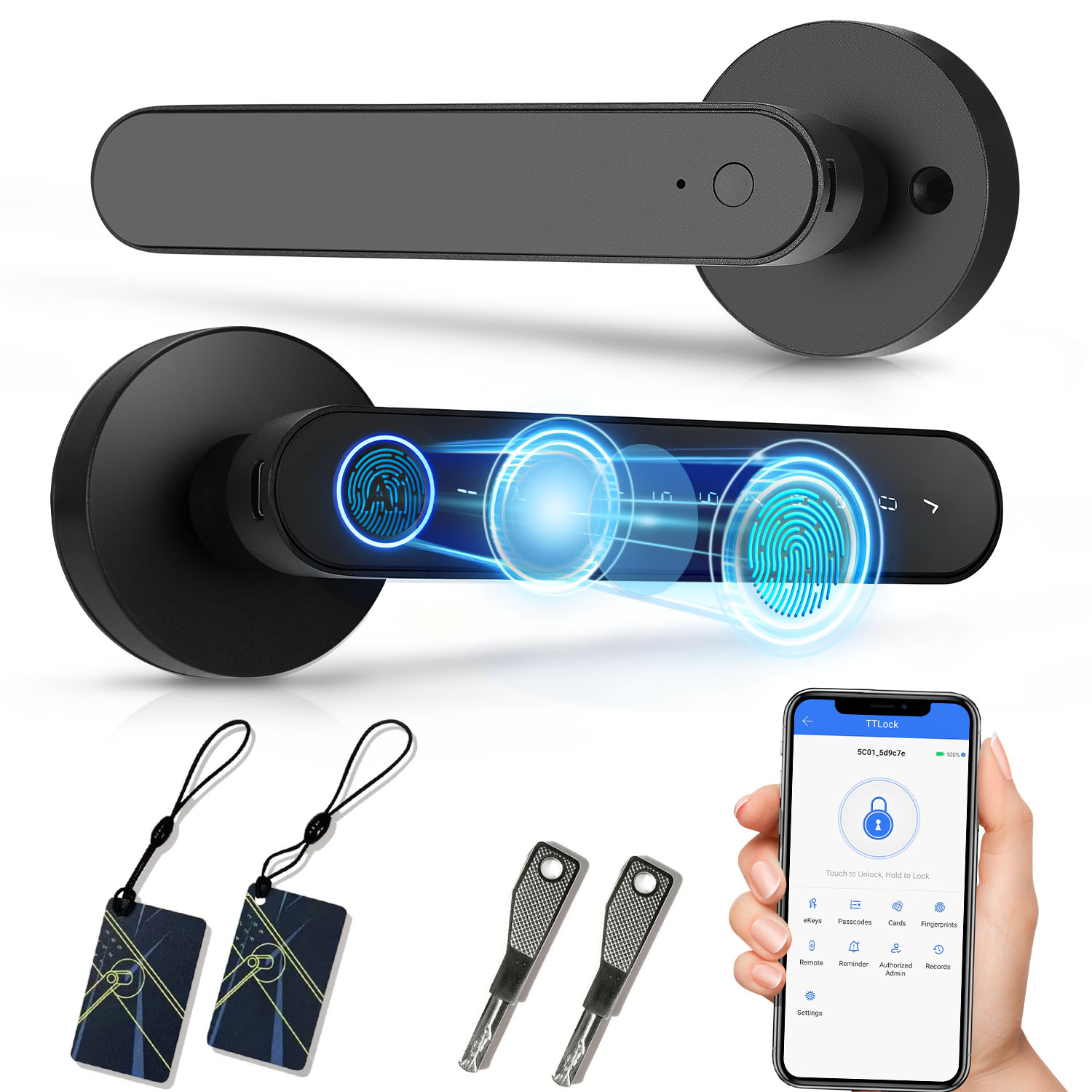 Unique Electronics Gadgets - TTlock Uygulaması Parmak İzi Akıllı Kilit