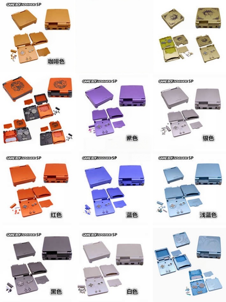 Handheld Game Console - Gba Sp Tam Değiştirme Gövde Kabuğu