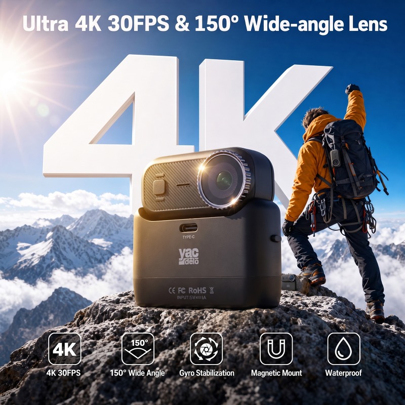 Unique Electronics Gadgets - APEX Action 4K Kamera Mini POV
