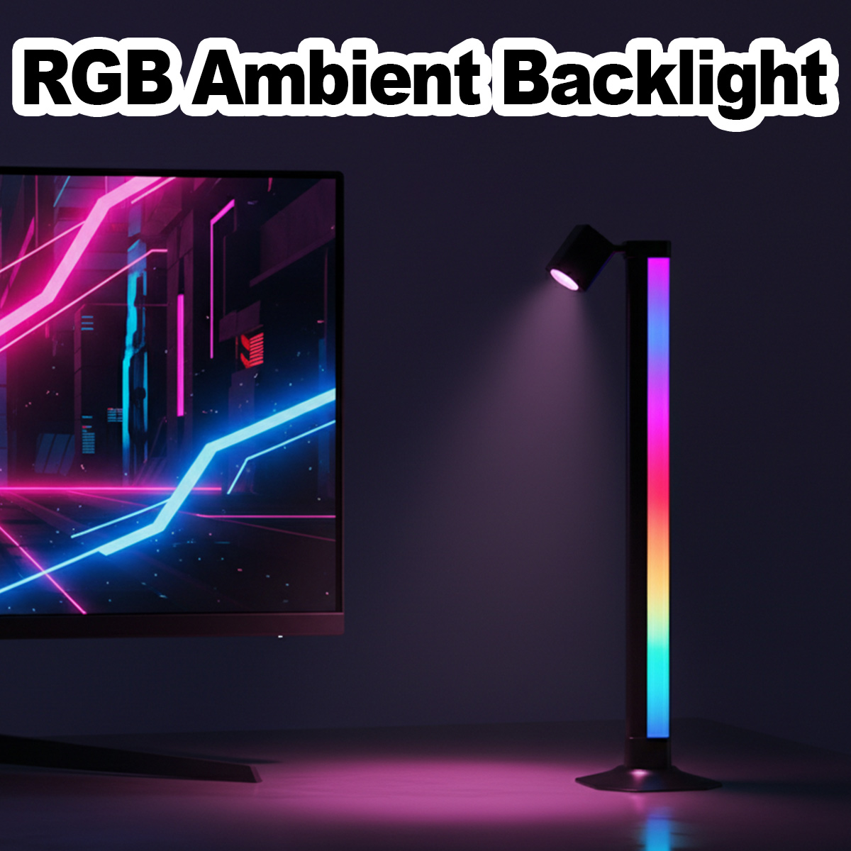 Rgb Desk Lamp Smart - Akıllı Işık Çubuğu LED RGB Müzik