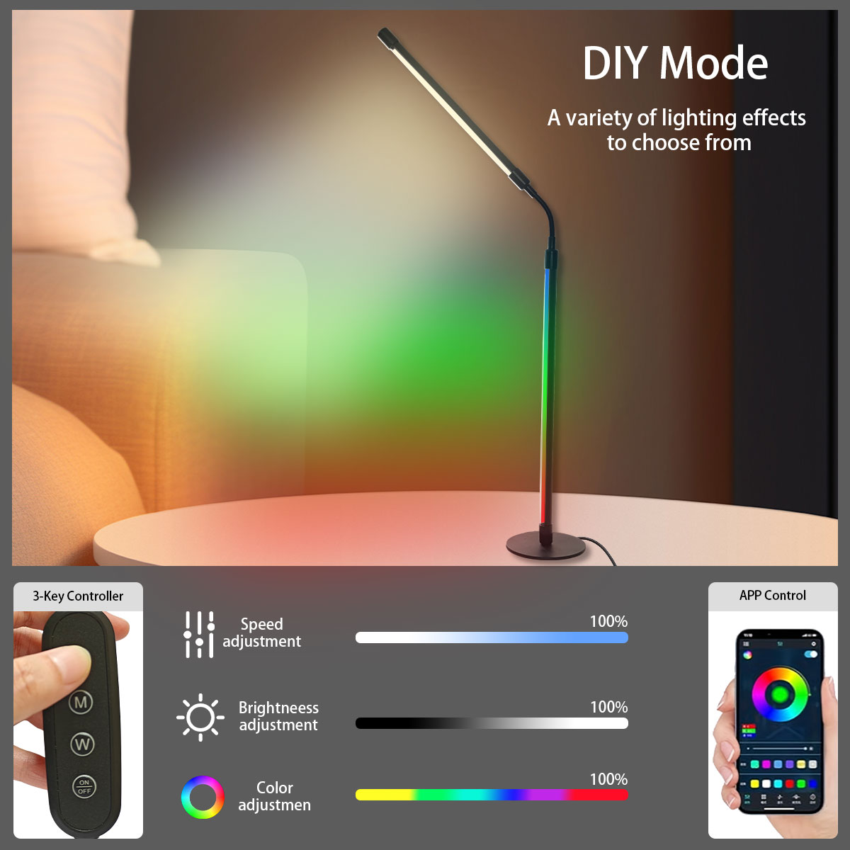 Akıllı Rgb Renk Değiştiren Led - Rgb Desk Lamp Smart incelemesi ve fiyatı