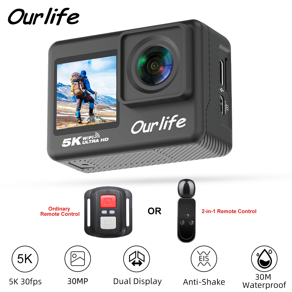 Ourlife 5K30FPS Aksiyon Kamera - Unique Electronics Gadgets incelemesi ve fiyatı