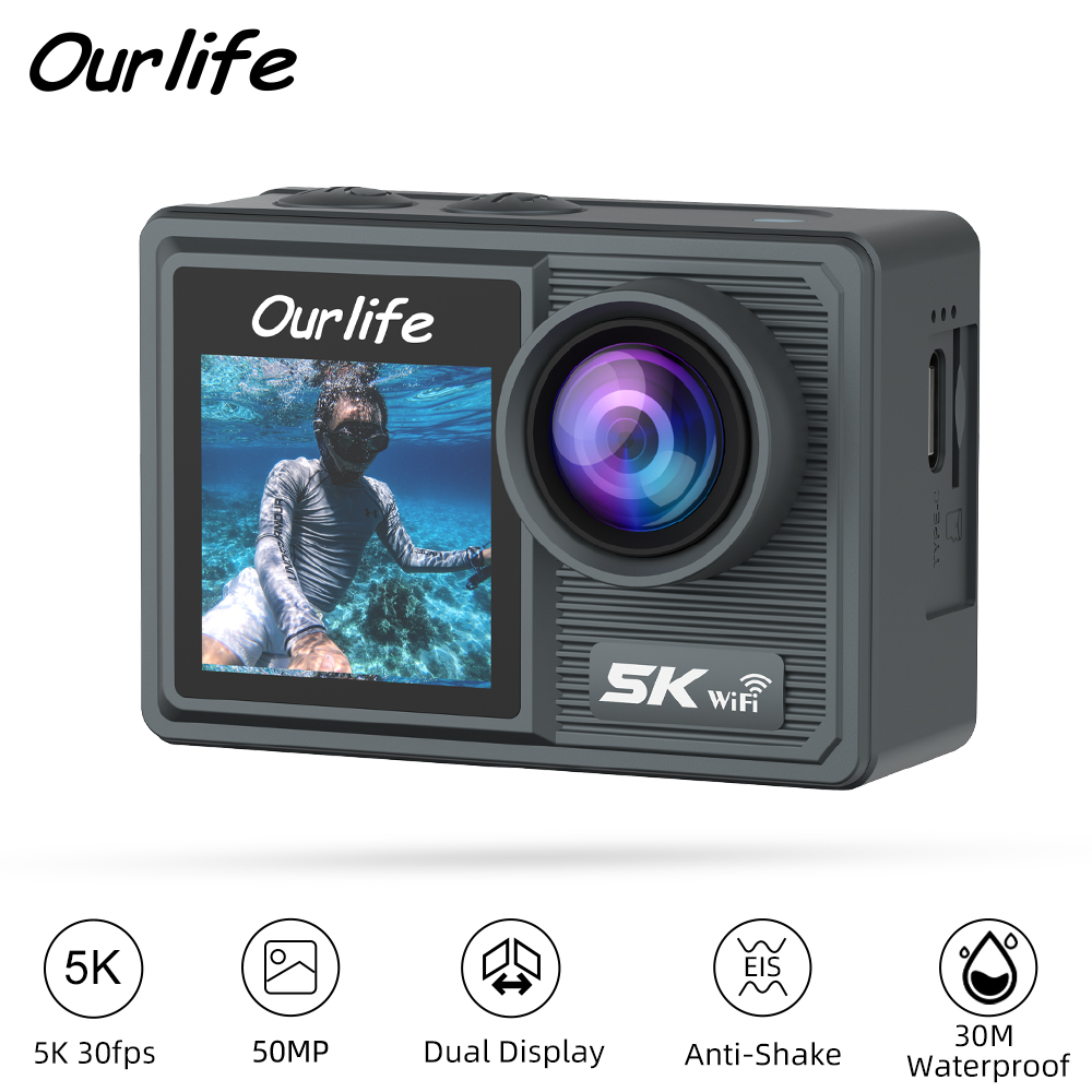 Ourlife Aksiyon Kamerası 5K 4K - Unique Electronics Gadgets incelemesi ve fiyatı