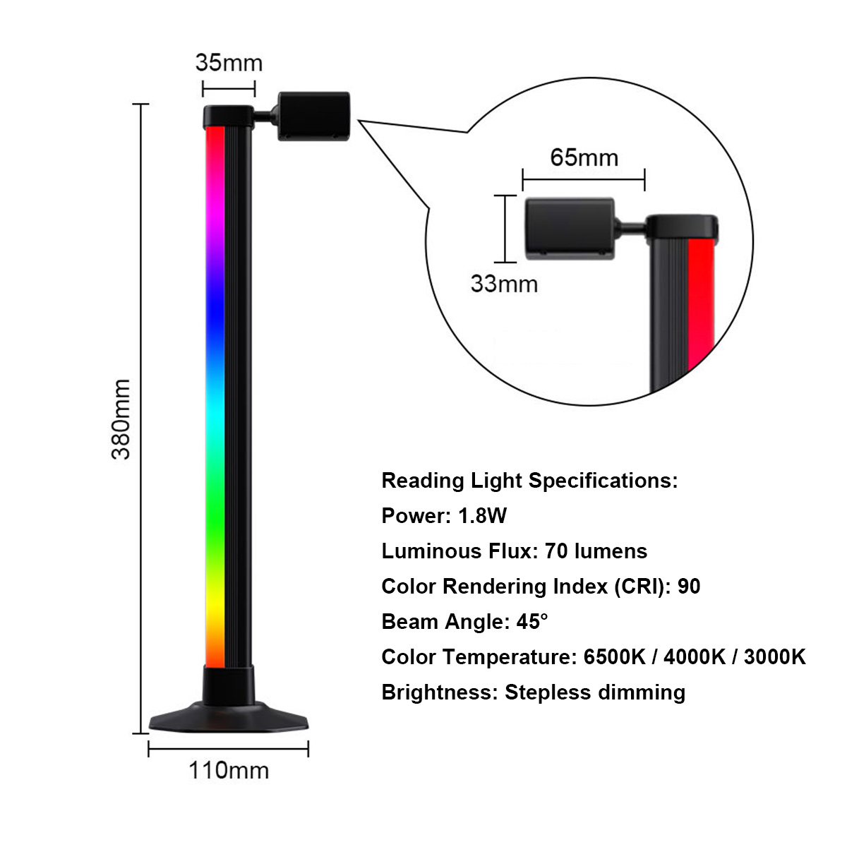 Akıllı Işık Çubuğu LED RGB Müz - Rgb Desk Lamp Smart incelemesi ve fiyatı