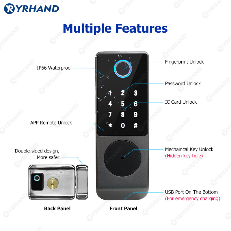 Tuya akıllı kilit su geçirmez  - Unique Electronics Gadgets incelemesi ve fiyatı